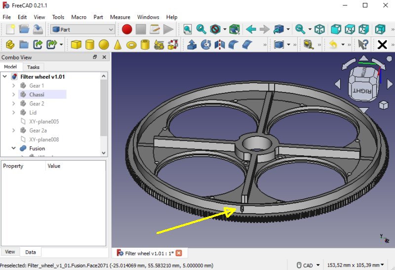 Project: 3D-printed filter wheel