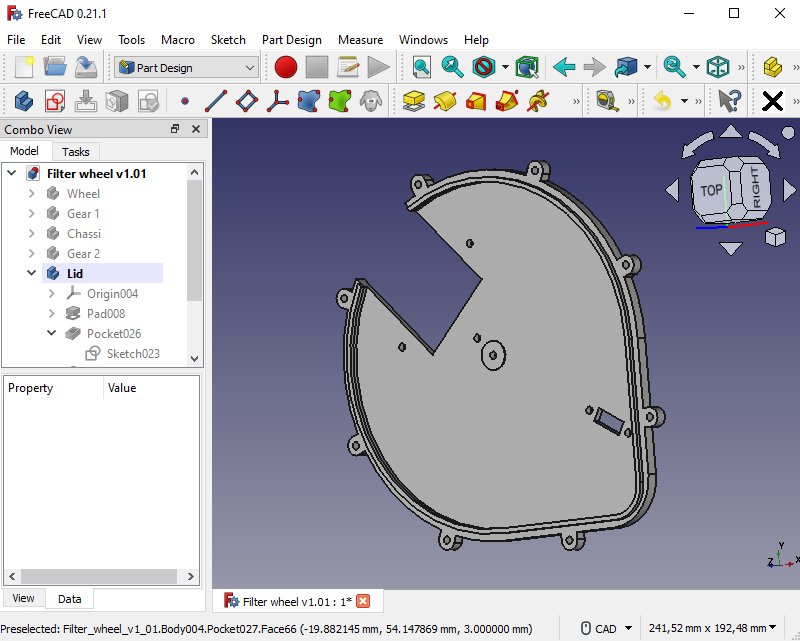 Project: 3D-printed filter wheel