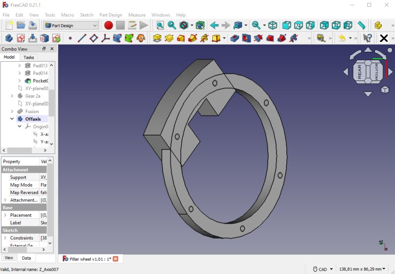 Project: 3D-printed filter wheel