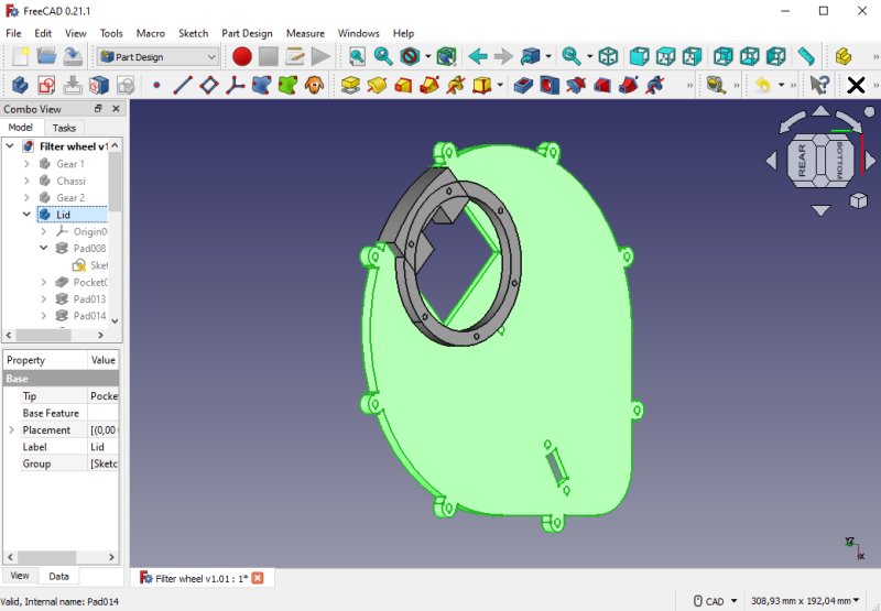 Project: 3D-printed filter wheel