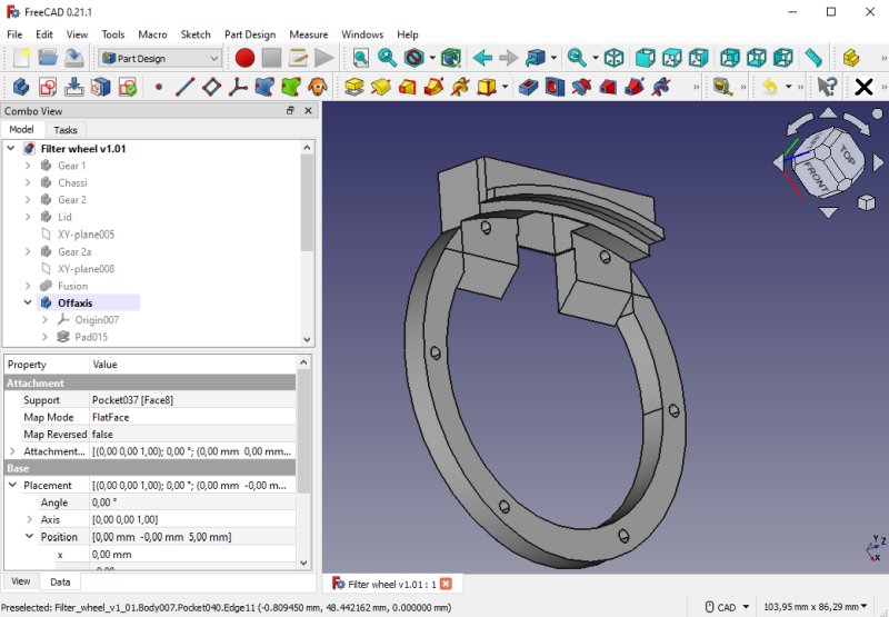 Project: 3D-printed filter wheel