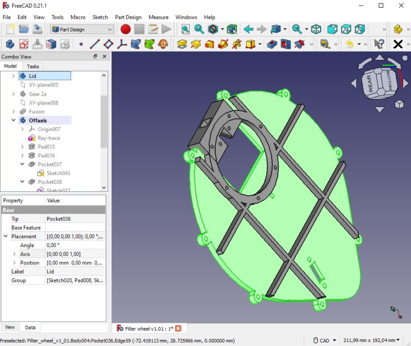 Project: 3D-printed filter wheel