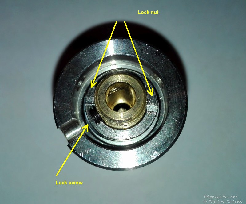 Focuser fine adjuster repair