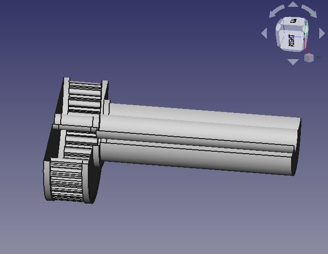 Focuser: New design with three push pull screws