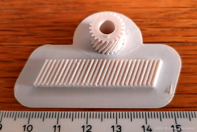 Focuser: 3D-Printing rack & pinion gears