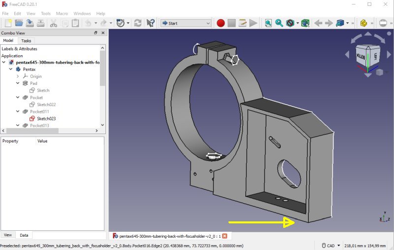 HEQ5 and Raspberry: Raspberry PI4 bracket