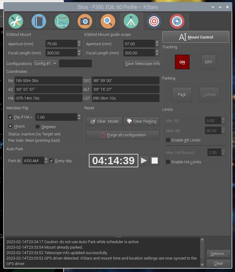 Project: INDI EQMOD driver Custom Gear Ratio