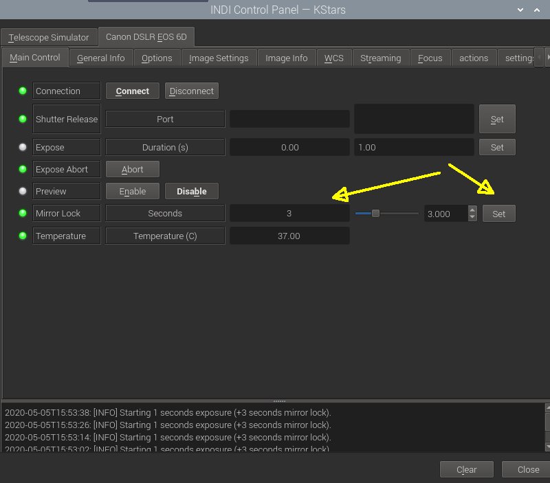 Indoor test of KStars and Ekos function Focus