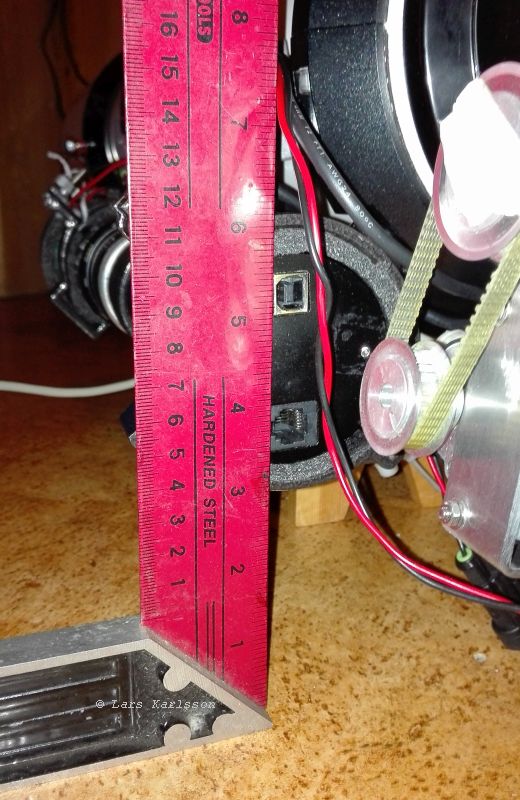 Adjusting camera angle along RA-axis