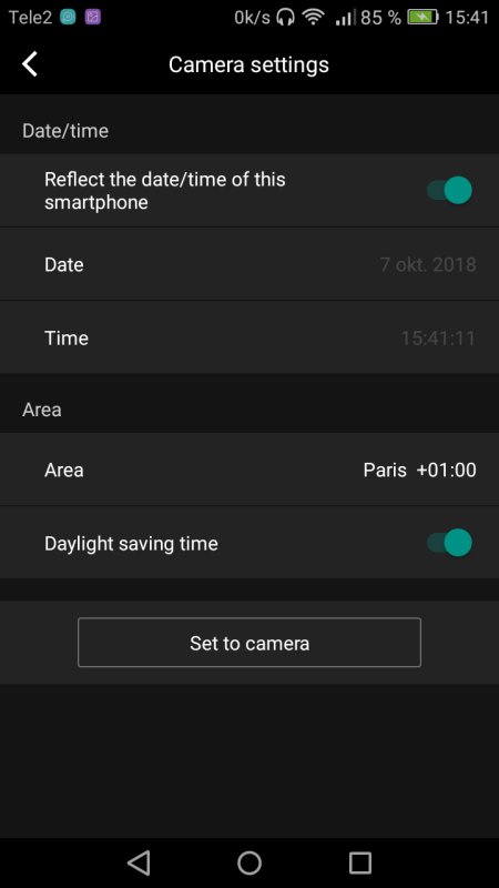 Canon remote control by Android smartphone