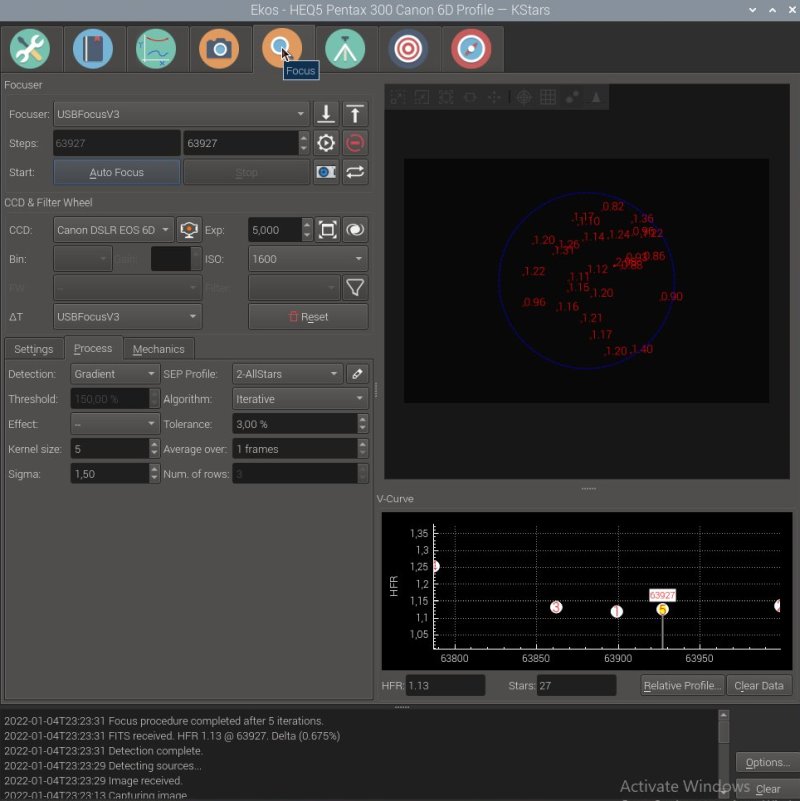 KSTARS and Ekos, Object &amp; Sequence Selection