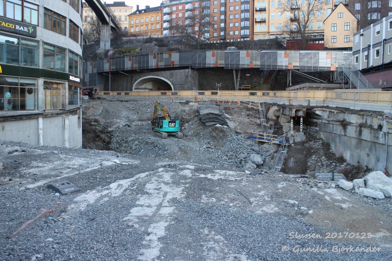 Slussen rivs, 28 januari 2017