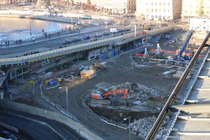 Slussen rivs, 28 januari 2017