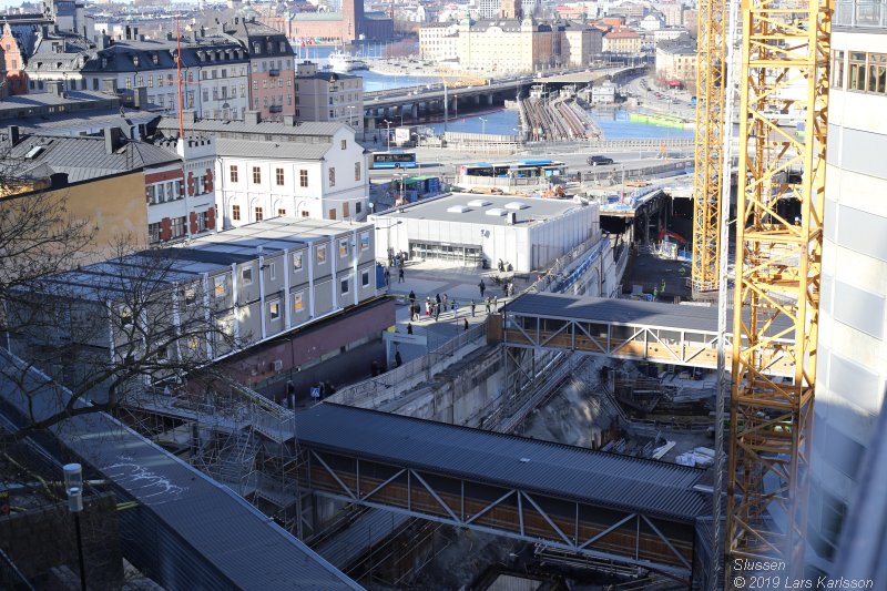 Stockholm Nya Slussen mars 2019