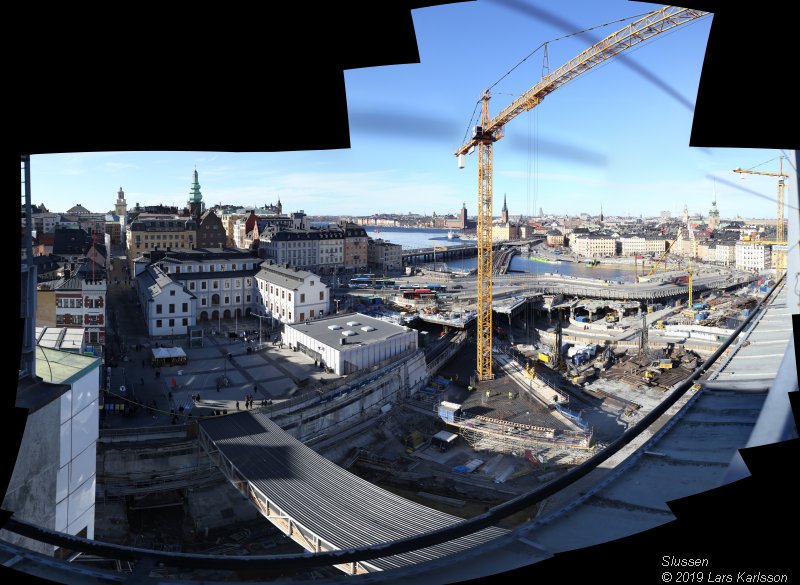 Stockholm Nya Slussen mars 2019