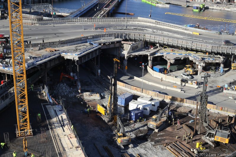 Stockholm Nya Slussen mars 2019