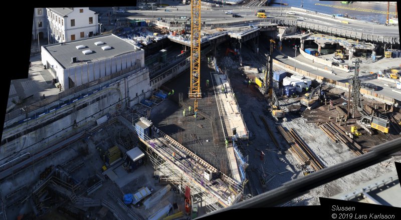 Stockholm Nya Slussen mars 2019