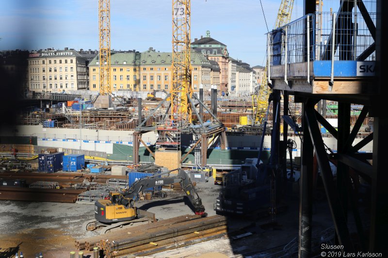 Stockholm Nya Slussen mars 2019