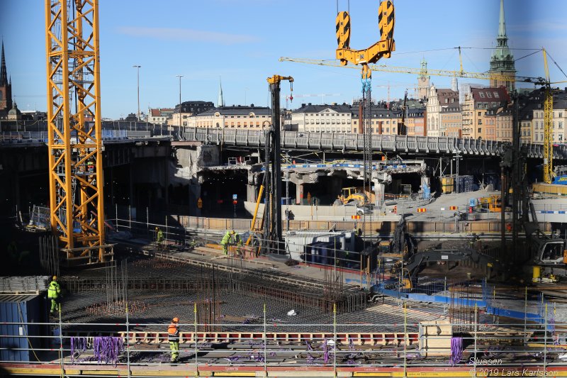 Stockholm Nya Slussen mars 2019