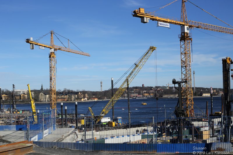 Stockholm Nya Slussen mars 2019