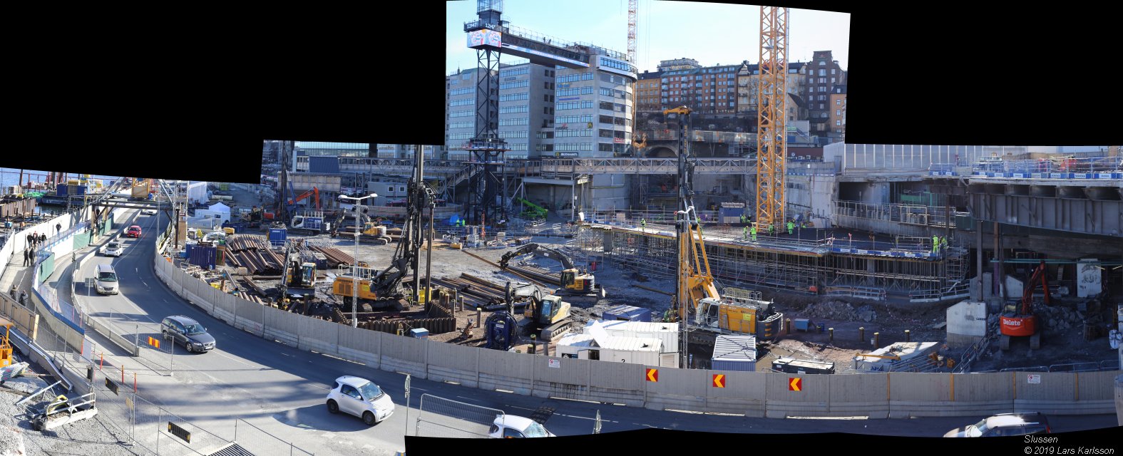 Stockholm Nya Slussen mars 2019