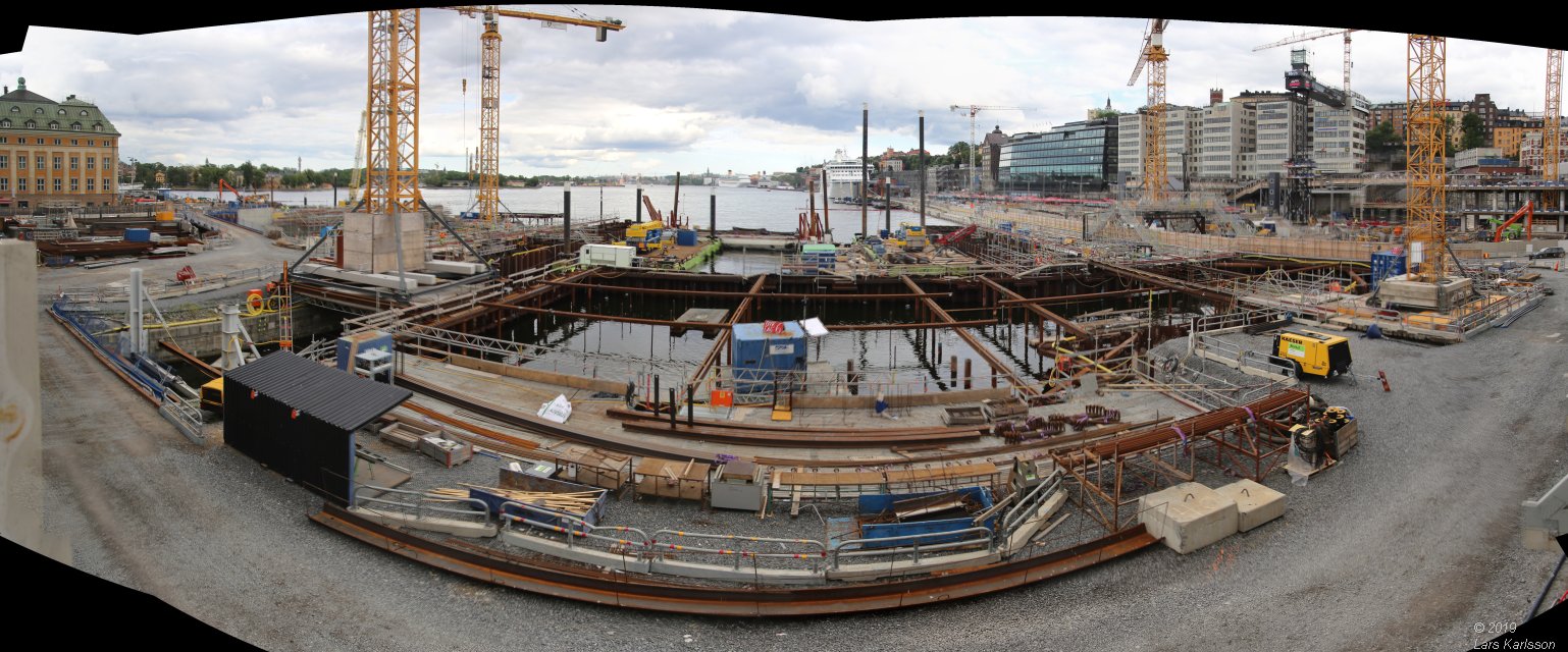 Stockholm Nya Slussen juli 2019