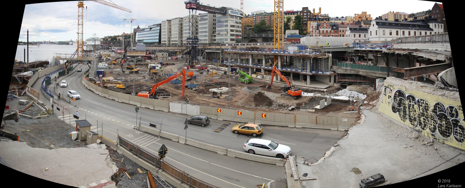 Stockholm Nya Slussen juli 2019