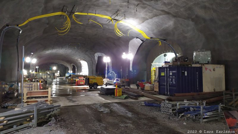 Stockholm Nya Slussen, bussgaraget, juni 2023