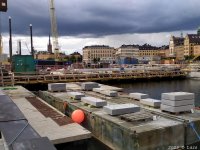 Slussen och slusskanalen 2023 juli