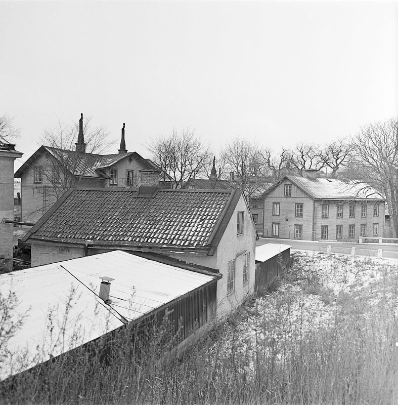 Årstadal 1.2.3. vid Liljeholmsvägen, före rivning 1961. Källa: Stockholmskällan