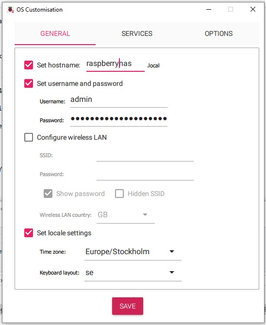 Raspberry NAS setup