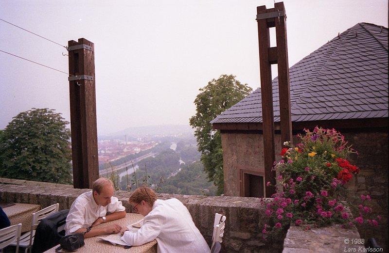 By car from Stockholm in Sweden to Germany and Austria, 1988