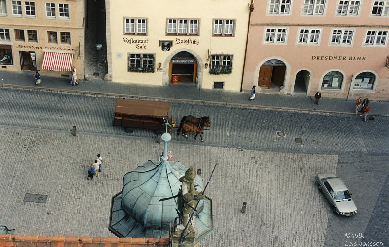 By car from Stockholm in Sweden to Germany and Austria, 1988