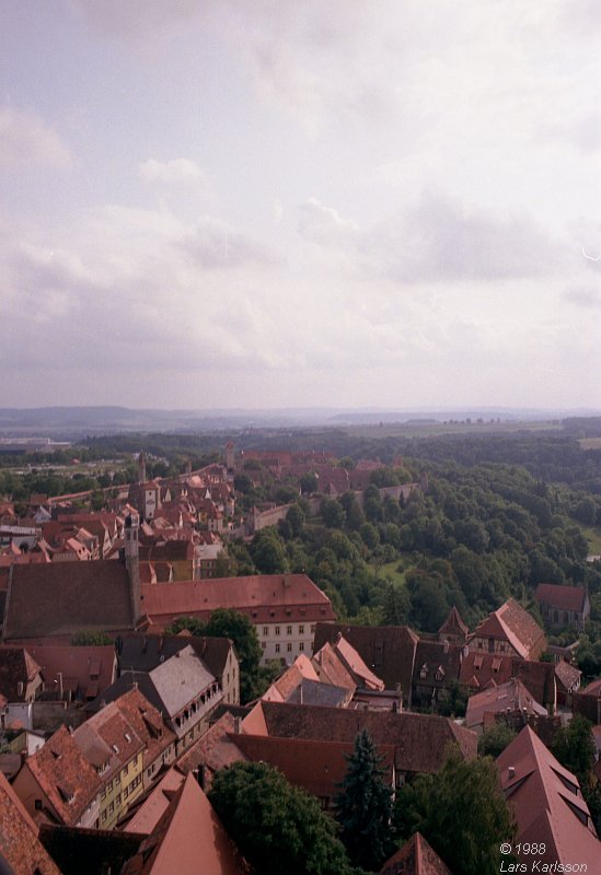 By car from Stockholm in Sweden to Germany and Austria, 1988