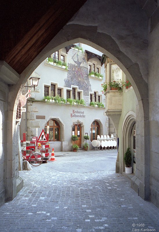 A visit to Switzerland, 1988