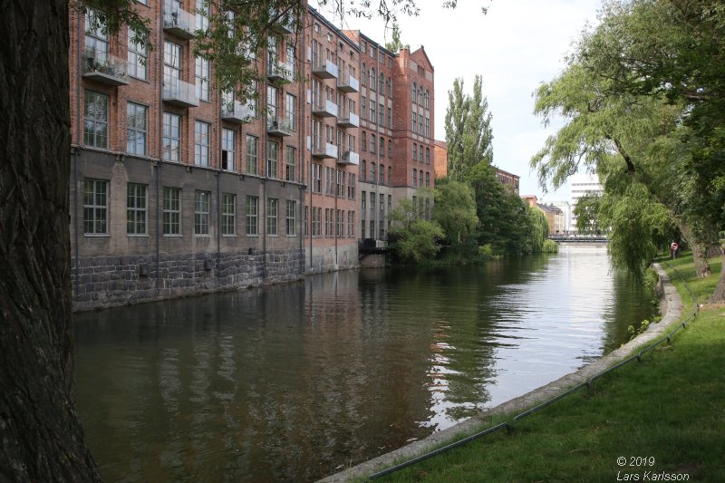 My travels in Sweden: A walk along Motala Ström in Norrköping, 2019