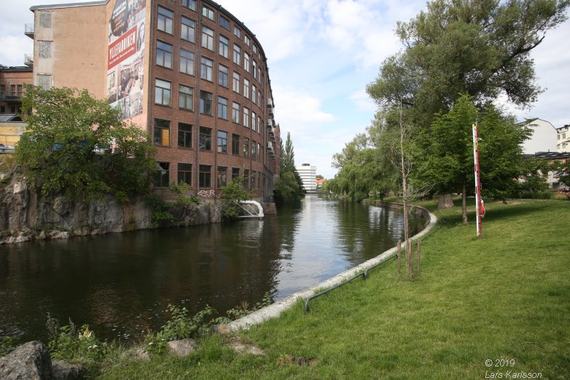 My travels in Sweden: A walk along Motala Ström in Norrköping, 2019