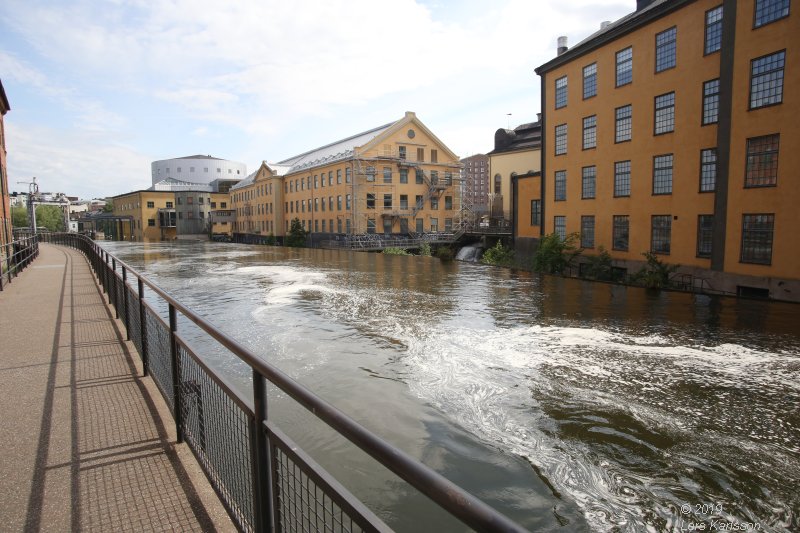 My travels in Sweden: A walk along Motala Ström in Norrköping, 2019