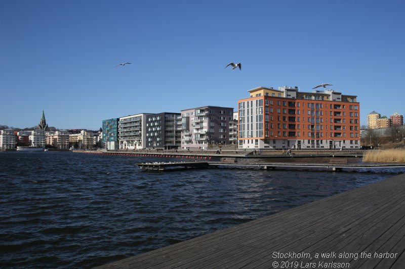 Walks along Stockholm City's harbors: Hammarby Sjöstad's and Soutern Stockholm city's harbors, 2019