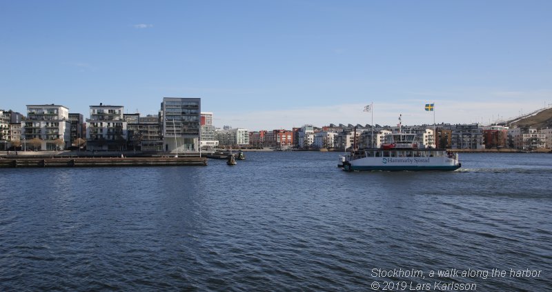 Walks along Stockholm City's harbors: Hammarby Sjöstad's and Soutern Stockholm city's harbors, 2019