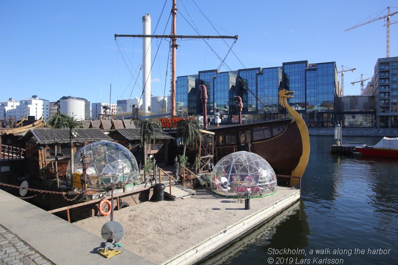 Walks along Stockholm City's harbors: Hammarby Sjöstad's and Soutern Stockholm city's harbors, 2019