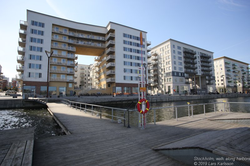 Walks along Stockholm City's harbors: From Årstadal to Eriksdal, 2019