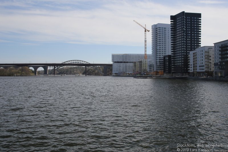 Walks along Stockholm City's harbors: From Årstadal to Eriksdal, 2019