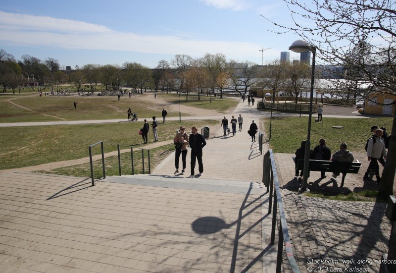 Walks along Stockholm City's harbors: From Årstadal to Eriksdal, 2019