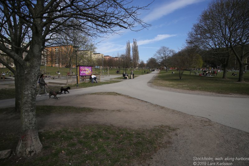 Walks along Stockholm City's harbors: From Årstadal to Eriksdal, 2019