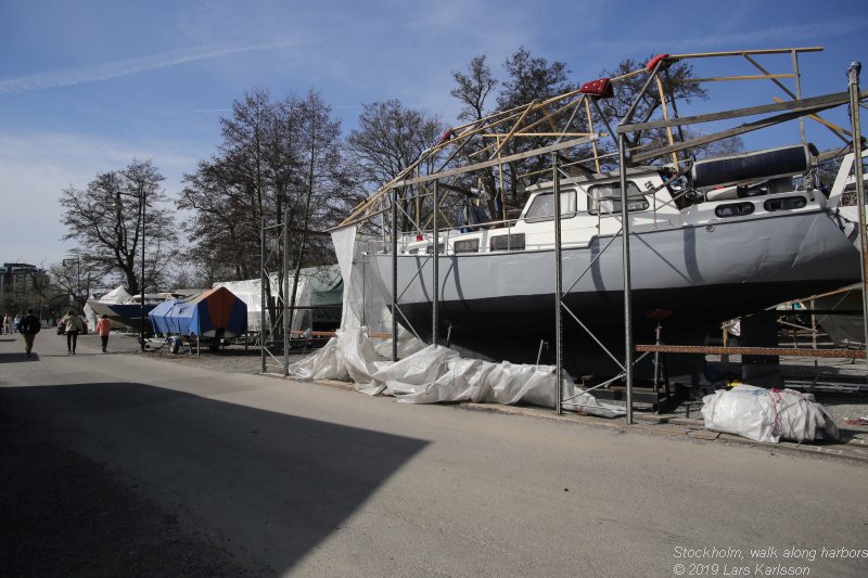 Walks along Stockholm City's harbors: From Årstadal to Eriksdal, 2019