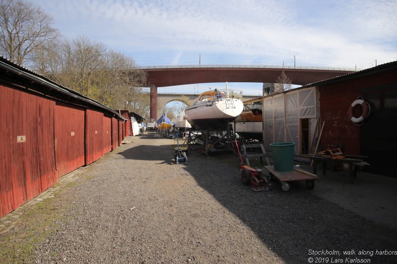 Walks along Stockholm City's harbors: From Årstadal to Eriksdal, 2019