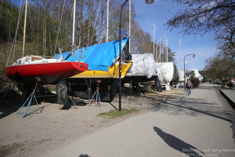 Walks along Stockholm City's harbors: From Årstadal to Eriksdal, 2019