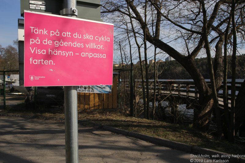 Walks along Stockholm City's harbors: From Årstadal to Eriksdal, 2019