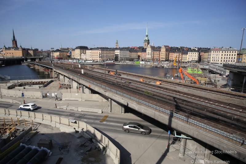 Walks along Stockholm City's harbors: From Slussen to Liljeholmen, 2019